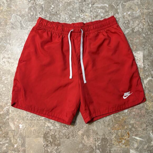 Nike Woven Shorts Mens Medium Red Flow Lined Gym Essentials Casual DM6829 - Picture 1 of 10